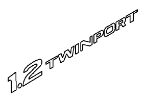 Napis "1.2 TWINPORT" na tył CORSA C/AGILA A